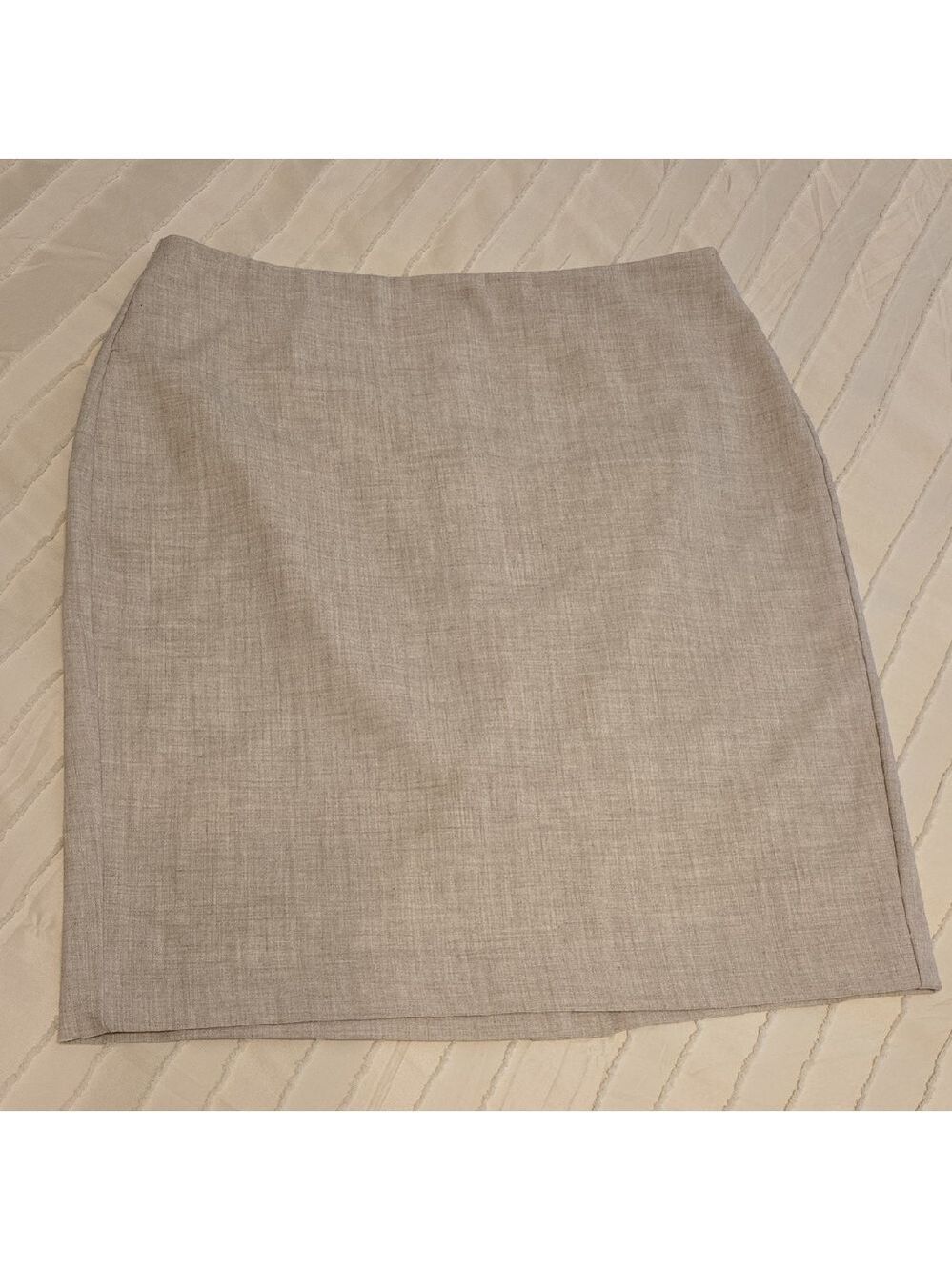 Banana Republic Khaki Linen Blend Pencil Skirt Beige Size 2 EUC